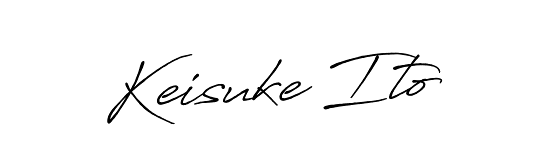 Create a beautiful signature design for name Keisuke Ito. With this signature (Antro_Vectra_Bolder) fonts, you can make a handwritten signature for free. Keisuke Ito signature style 7 images and pictures png