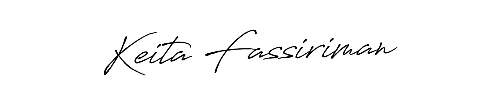 The best way (Antro_Vectra_Bolder) to make a short signature is to pick only two or three words in your name. The name Keita Fassiriman include a total of six letters. For converting this name. Keita Fassiriman signature style 7 images and pictures png