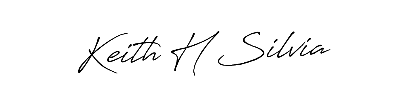 Keith H Silvia stylish signature style. Best Handwritten Sign (Antro_Vectra_Bolder) for my name. Handwritten Signature Collection Ideas for my name Keith H Silvia. Keith H Silvia signature style 7 images and pictures png