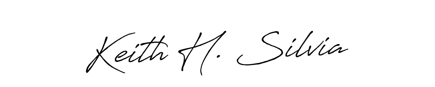 How to make Keith H. Silvia name signature. Use Antro_Vectra_Bolder style for creating short signs online. This is the latest handwritten sign. Keith H. Silvia signature style 7 images and pictures png