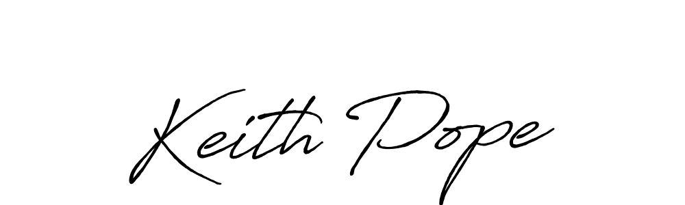 How to make Keith Pope name signature. Use Antro_Vectra_Bolder style for creating short signs online. This is the latest handwritten sign. Keith Pope signature style 7 images and pictures png