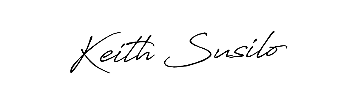 Make a beautiful signature design for name Keith Susilo. With this signature (Antro_Vectra_Bolder) style, you can create a handwritten signature for free. Keith Susilo signature style 7 images and pictures png