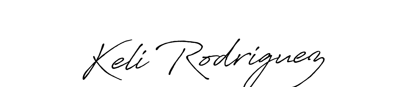 Make a beautiful signature design for name Keli Rodriguez. With this signature (Antro_Vectra_Bolder) style, you can create a handwritten signature for free. Keli Rodriguez signature style 7 images and pictures png