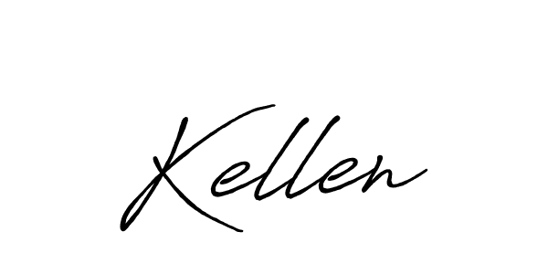 Design your own signature with our free online signature maker. With this signature software, you can create a handwritten (Antro_Vectra_Bolder) signature for name Kellen. Kellen signature style 7 images and pictures png