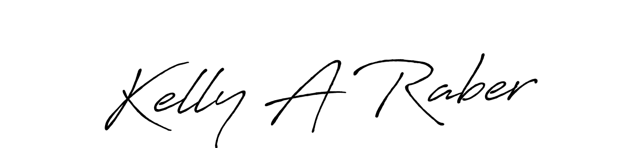 Kelly A Raber stylish signature style. Best Handwritten Sign (Antro_Vectra_Bolder) for my name. Handwritten Signature Collection Ideas for my name Kelly A Raber. Kelly A Raber signature style 7 images and pictures png