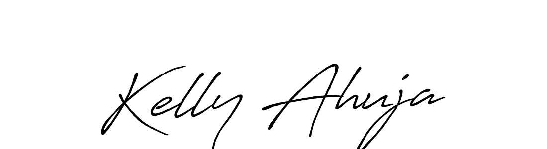 Design your own signature with our free online signature maker. With this signature software, you can create a handwritten (Antro_Vectra_Bolder) signature for name Kelly Ahuja. Kelly Ahuja signature style 7 images and pictures png