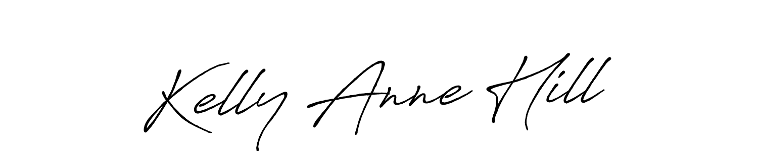 Create a beautiful signature design for name Kelly Anne Hill. With this signature (Antro_Vectra_Bolder) fonts, you can make a handwritten signature for free. Kelly Anne Hill signature style 7 images and pictures png