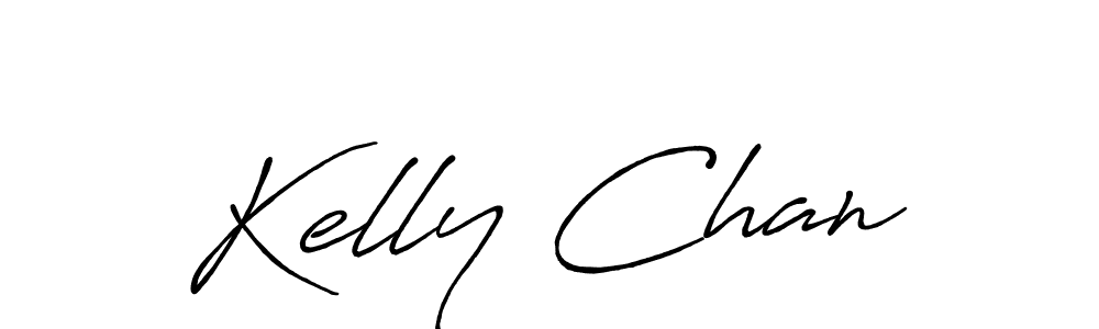 Design your own signature with our free online signature maker. With this signature software, you can create a handwritten (Antro_Vectra_Bolder) signature for name Kelly Chan. Kelly Chan signature style 7 images and pictures png
