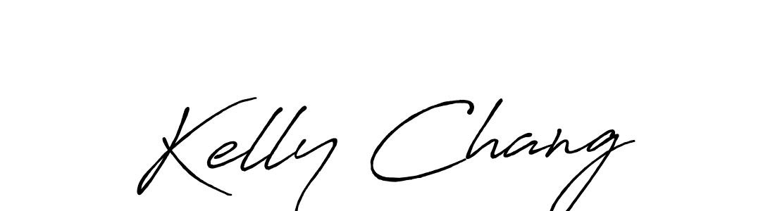 How to make Kelly Chang name signature. Use Antro_Vectra_Bolder style for creating short signs online. This is the latest handwritten sign. Kelly Chang signature style 7 images and pictures png