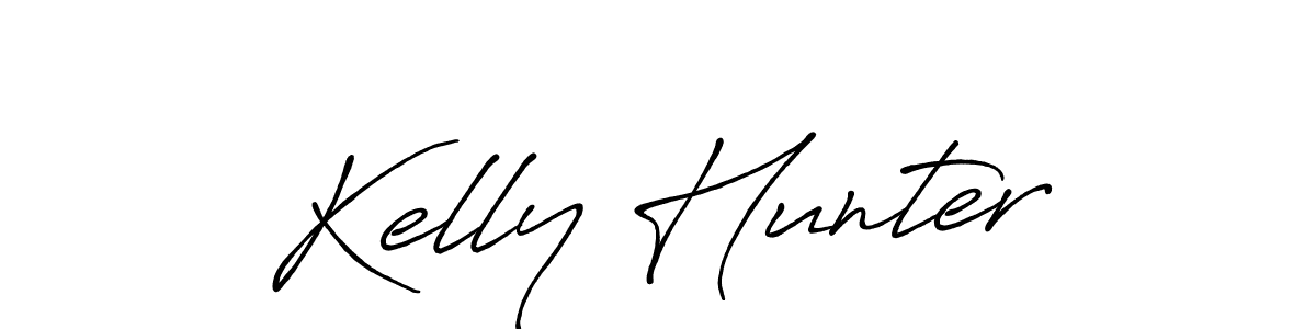 if you are searching for the best signature style for your name Kelly Hunter. so please give up your signature search. here we have designed multiple signature styles  using Antro_Vectra_Bolder. Kelly Hunter signature style 7 images and pictures png