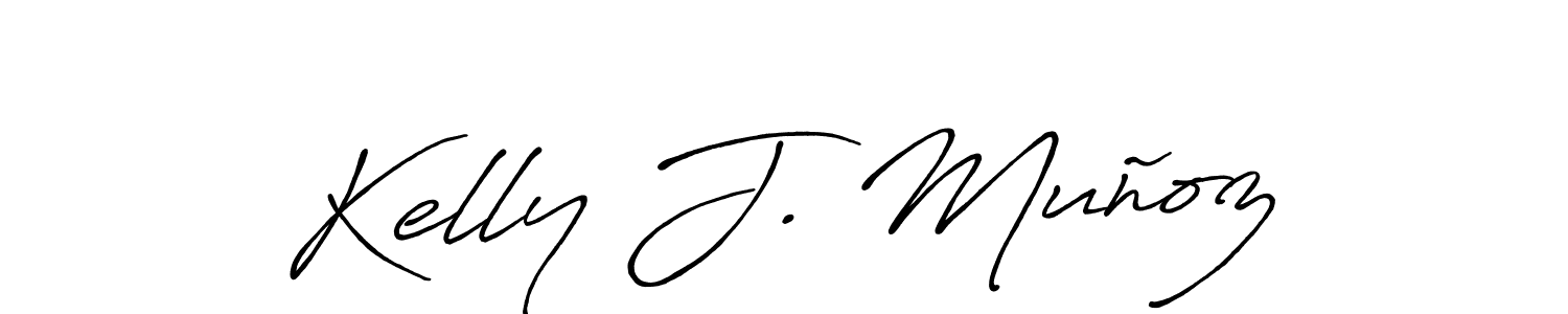 How to make Kelly J. Muñoz signature? Antro_Vectra_Bolder is a professional autograph style. Create handwritten signature for Kelly J. Muñoz name. Kelly J. Muñoz signature style 7 images and pictures png