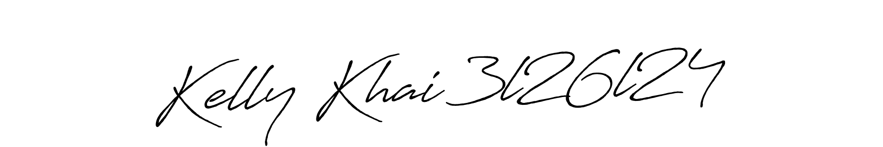 Make a beautiful signature design for name Kelly Khai 3l26l24. With this signature (Antro_Vectra_Bolder) style, you can create a handwritten signature for free. Kelly Khai 3l26l24 signature style 7 images and pictures png