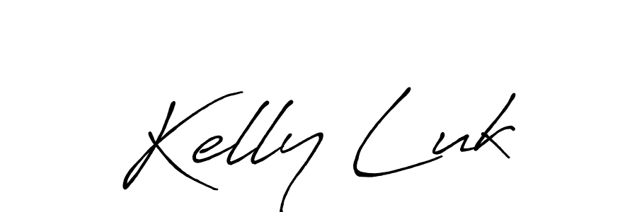 Also we have Kelly Luk name is the best signature style. Create professional handwritten signature collection using Antro_Vectra_Bolder autograph style. Kelly Luk signature style 7 images and pictures png