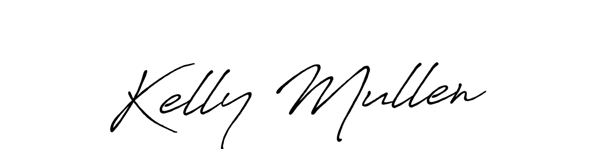 How to make Kelly Mullen name signature. Use Antro_Vectra_Bolder style for creating short signs online. This is the latest handwritten sign. Kelly Mullen signature style 7 images and pictures png