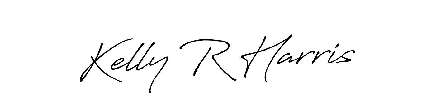 How to make Kelly R Harris signature? Antro_Vectra_Bolder is a professional autograph style. Create handwritten signature for Kelly R Harris name. Kelly R Harris signature style 7 images and pictures png