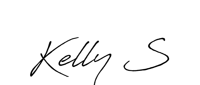 Similarly Antro_Vectra_Bolder is the best handwritten signature design. Signature creator online .You can use it as an online autograph creator for name Kelly S. Kelly S signature style 7 images and pictures png