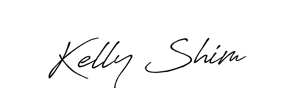 Create a beautiful signature design for name Kelly Shim. With this signature (Antro_Vectra_Bolder) fonts, you can make a handwritten signature for free. Kelly Shim signature style 7 images and pictures png