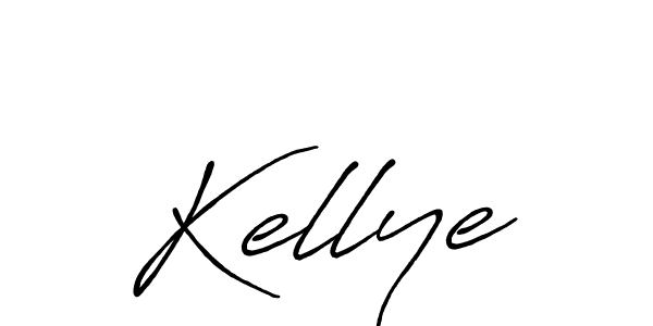 Make a beautiful signature design for name Kellye. With this signature (Antro_Vectra_Bolder) style, you can create a handwritten signature for free. Kellye signature style 7 images and pictures png