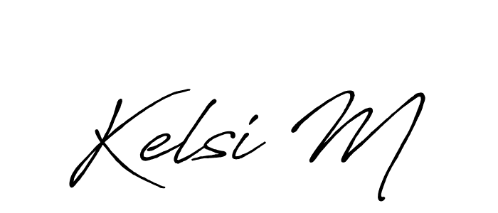 Also You can easily find your signature by using the search form. We will create Kelsi M name handwritten signature images for you free of cost using Antro_Vectra_Bolder sign style. Kelsi M signature style 7 images and pictures png