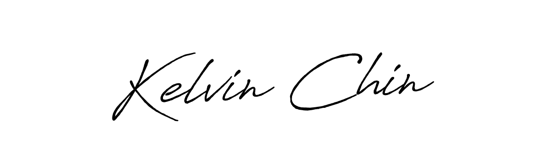 Create a beautiful signature design for name Kelvin Chin. With this signature (Antro_Vectra_Bolder) fonts, you can make a handwritten signature for free. Kelvin Chin signature style 7 images and pictures png