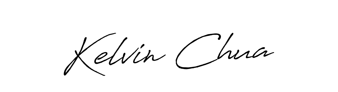 Create a beautiful signature design for name Kelvin Chua. With this signature (Antro_Vectra_Bolder) fonts, you can make a handwritten signature for free. Kelvin Chua signature style 7 images and pictures png