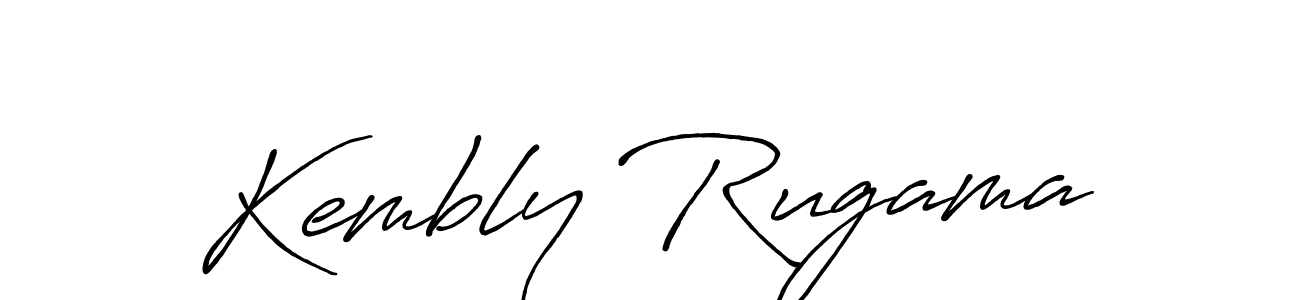 Design your own signature with our free online signature maker. With this signature software, you can create a handwritten (Antro_Vectra_Bolder) signature for name Kembly Rugama. Kembly Rugama signature style 7 images and pictures png