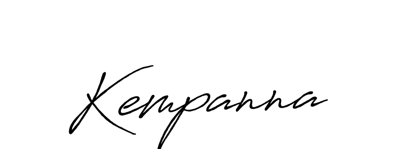 Use a signature maker to create a handwritten signature online. With this signature software, you can design (Antro_Vectra_Bolder) your own signature for name Kempanna. Kempanna signature style 7 images and pictures png