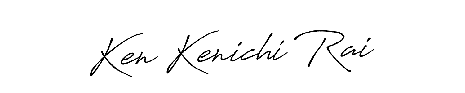 How to make Ken Kenichi Rai name signature. Use Antro_Vectra_Bolder style for creating short signs online. This is the latest handwritten sign. Ken Kenichi Rai signature style 7 images and pictures png