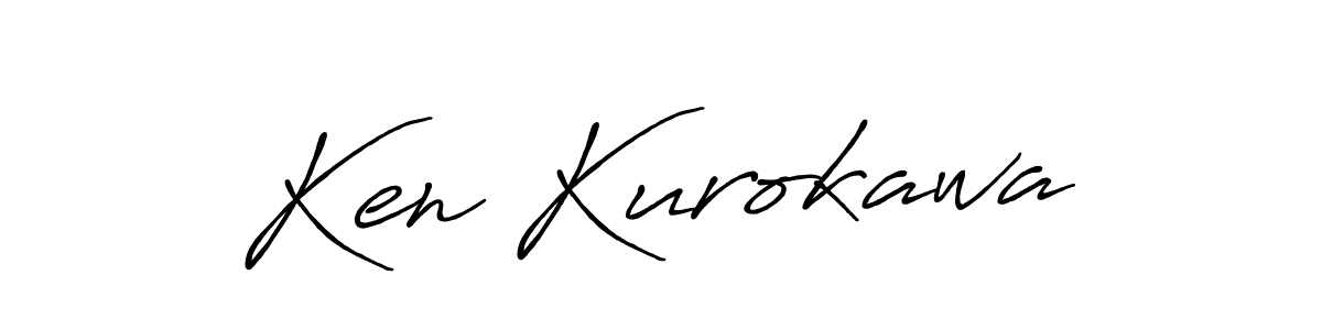 How to make Ken Kurokawa name signature. Use Antro_Vectra_Bolder style for creating short signs online. This is the latest handwritten sign. Ken Kurokawa signature style 7 images and pictures png