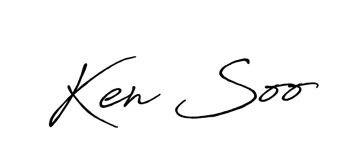 Also we have Ken Soo name is the best signature style. Create professional handwritten signature collection using Antro_Vectra_Bolder autograph style. Ken Soo signature style 7 images and pictures png