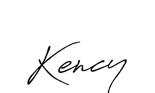 Make a beautiful signature design for name Kency. With this signature (Antro_Vectra_Bolder) style, you can create a handwritten signature for free. Kency signature style 7 images and pictures png