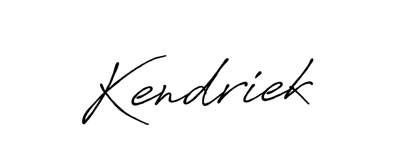 How to make Kendriek signature? Antro_Vectra_Bolder is a professional autograph style. Create handwritten signature for Kendriek name. Kendriek signature style 7 images and pictures png