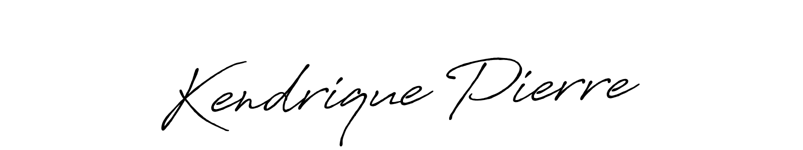 You should practise on your own different ways (Antro_Vectra_Bolder) to write your name (Kendrique Pierre) in signature. don't let someone else do it for you. Kendrique Pierre signature style 7 images and pictures png