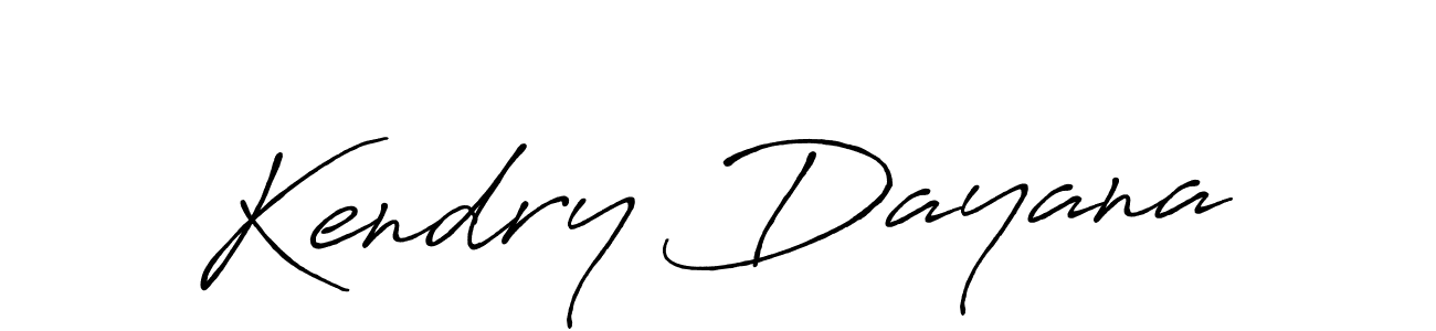 Kendry Dayana stylish signature style. Best Handwritten Sign (Antro_Vectra_Bolder) for my name. Handwritten Signature Collection Ideas for my name Kendry Dayana. Kendry Dayana signature style 7 images and pictures png
