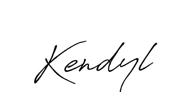 Use a signature maker to create a handwritten signature online. With this signature software, you can design (Antro_Vectra_Bolder) your own signature for name Kendyl. Kendyl signature style 7 images and pictures png