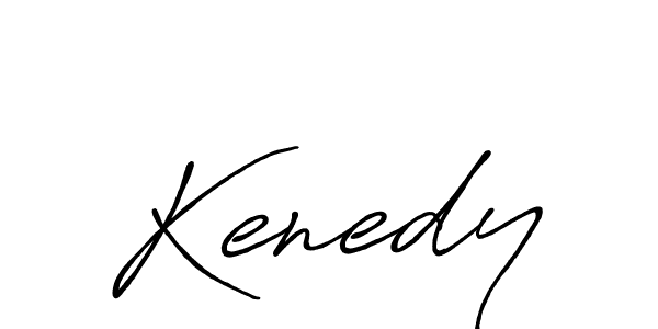 Use a signature maker to create a handwritten signature online. With this signature software, you can design (Antro_Vectra_Bolder) your own signature for name Kenedy. Kenedy signature style 7 images and pictures png