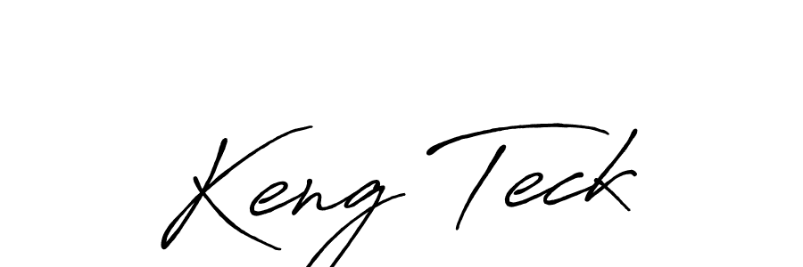 Create a beautiful signature design for name Keng Teck. With this signature (Antro_Vectra_Bolder) fonts, you can make a handwritten signature for free. Keng Teck signature style 7 images and pictures png