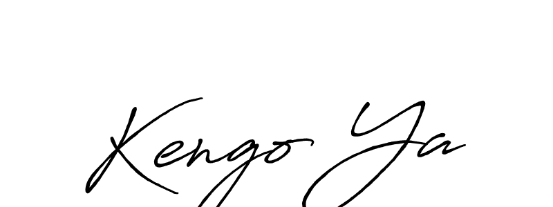 Similarly Antro_Vectra_Bolder is the best handwritten signature design. Signature creator online .You can use it as an online autograph creator for name Kengo Ya. Kengo Ya signature style 7 images and pictures png