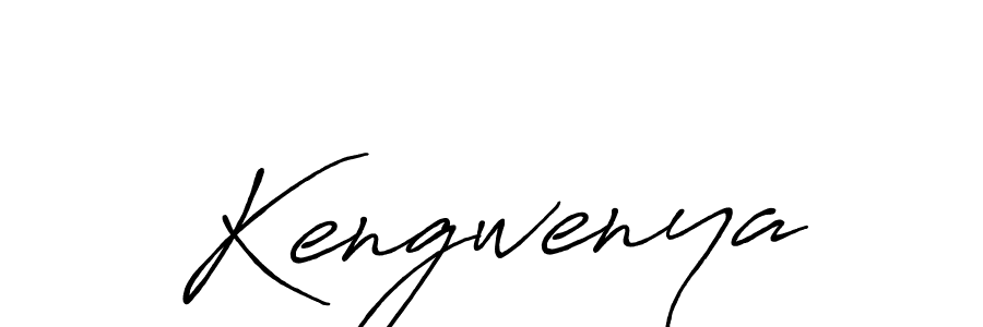 Make a beautiful signature design for name Kengwenya. With this signature (Antro_Vectra_Bolder) style, you can create a handwritten signature for free. Kengwenya signature style 7 images and pictures png