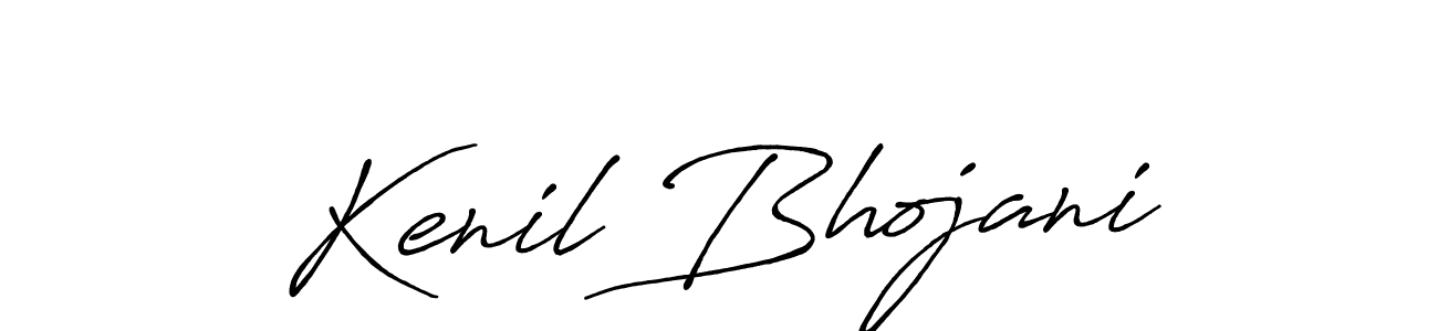 Similarly Antro_Vectra_Bolder is the best handwritten signature design. Signature creator online .You can use it as an online autograph creator for name Kenil Bhojani. Kenil Bhojani signature style 7 images and pictures png