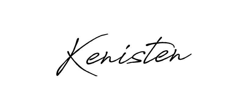 Make a beautiful signature design for name Kenisten. With this signature (Antro_Vectra_Bolder) style, you can create a handwritten signature for free. Kenisten signature style 7 images and pictures png
