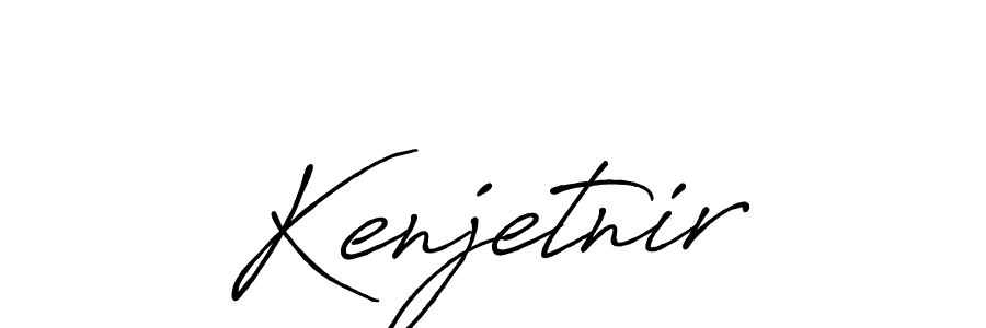 Once you've used our free online signature maker to create your best signature Antro_Vectra_Bolder style, it's time to enjoy all of the benefits that Kenjetnir name signing documents. Kenjetnir signature style 7 images and pictures png