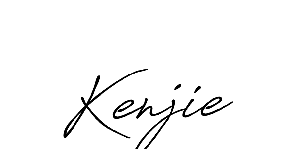 Also we have Kenjie name is the best signature style. Create professional handwritten signature collection using Antro_Vectra_Bolder autograph style. Kenjie signature style 7 images and pictures png