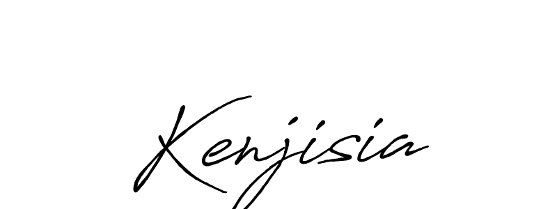 Kenjisia stylish signature style. Best Handwritten Sign (Antro_Vectra_Bolder) for my name. Handwritten Signature Collection Ideas for my name Kenjisia. Kenjisia signature style 7 images and pictures png