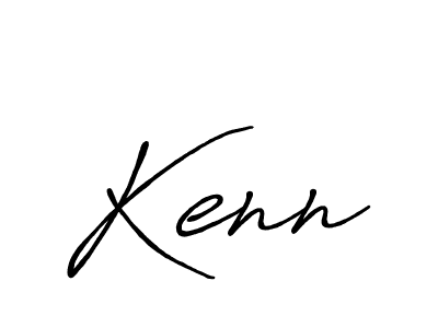 Kenn stylish signature style. Best Handwritten Sign (Antro_Vectra_Bolder) for my name. Handwritten Signature Collection Ideas for my name Kenn. Kenn signature style 7 images and pictures png