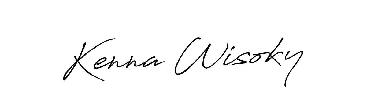 It looks lik you need a new signature style for name Kenna Wisoky. Design unique handwritten (Antro_Vectra_Bolder) signature with our free signature maker in just a few clicks. Kenna Wisoky signature style 7 images and pictures png