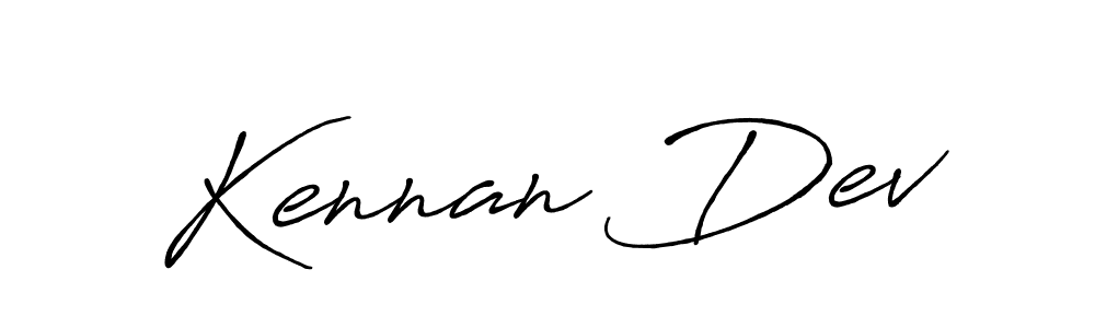 Also we have Kennan Dev name is the best signature style. Create professional handwritten signature collection using Antro_Vectra_Bolder autograph style. Kennan Dev signature style 7 images and pictures png