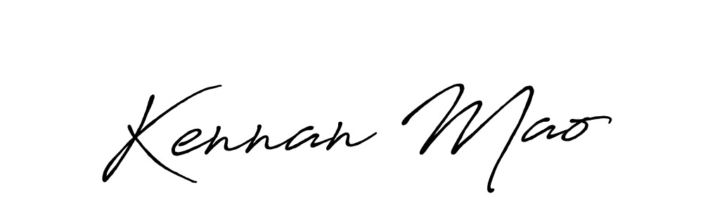 Also we have Kennan Mao name is the best signature style. Create professional handwritten signature collection using Antro_Vectra_Bolder autograph style. Kennan Mao signature style 7 images and pictures png