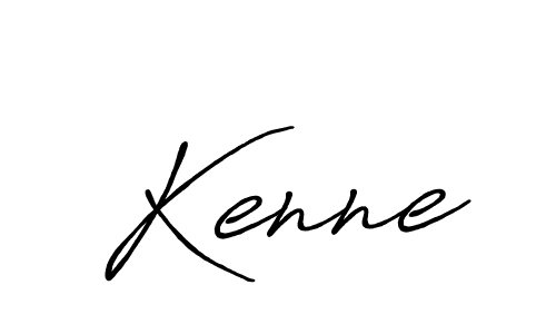 Kenne stylish signature style. Best Handwritten Sign (Antro_Vectra_Bolder) for my name. Handwritten Signature Collection Ideas for my name Kenne. Kenne signature style 7 images and pictures png