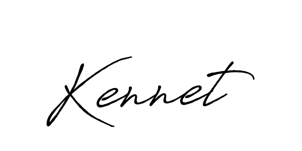 Kennet stylish signature style. Best Handwritten Sign (Antro_Vectra_Bolder) for my name. Handwritten Signature Collection Ideas for my name Kennet. Kennet signature style 7 images and pictures png